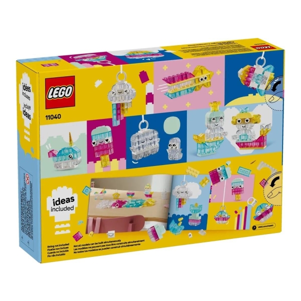 LEGO CLASSIC 11040 Magiczny zestaw z przezroczystymi klockami-10142070