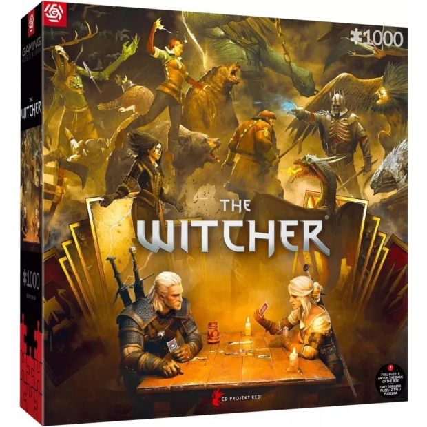 Puzzle Good Loot Gaming Puzzle: The Witcher (Wiedźmin) Playing Gwent 1000 elementów-10287129