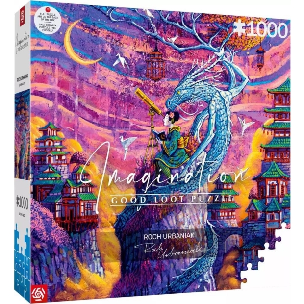 Puzzle Good Loot Imagination Puzzle: Roch Urbaniak Sakura i Ryu 1000 elementów-10287151
