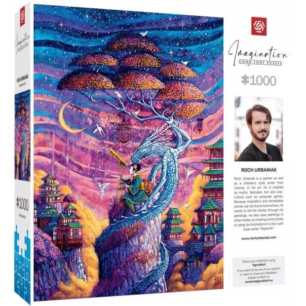 Puzzle Good Loot Imagination Puzzle: Roch Urbaniak Sakura i Ryu 1000 elementów-10287152