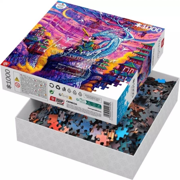 Puzzle Good Loot Imagination Puzzle: Roch Urbaniak Sakura i Ryu 1000 elementów-10287153