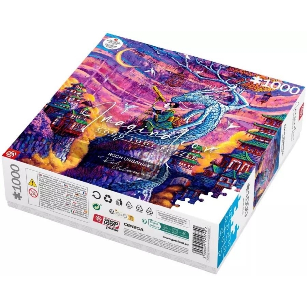 Puzzle Good Loot Imagination Puzzle: Roch Urbaniak Sakura i Ryu 1000 elementów-10287154