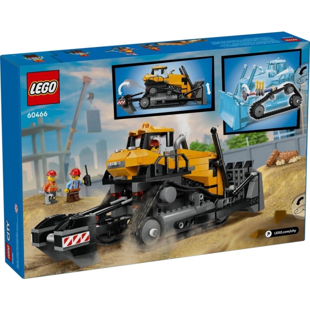LEGO CITY 60466 BIG VEHICLES YELLOW BULLDOZER WITH FRONT LOADER-10806167