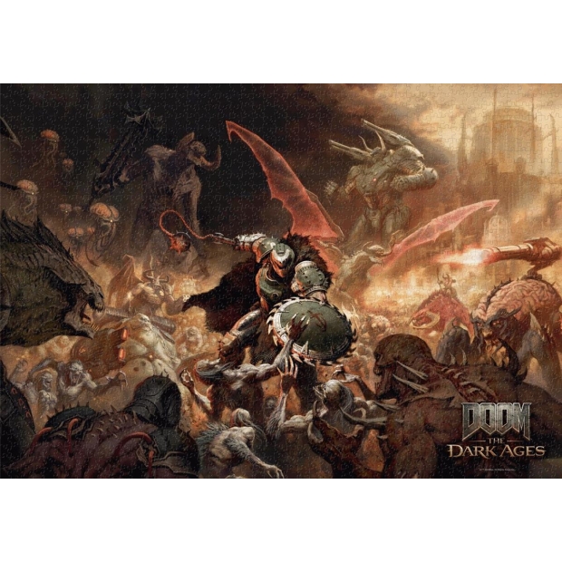 Good Loot Gaming Puzzle: Doom The Dark Ages Slayer's Rage 1000 elementów-10818957