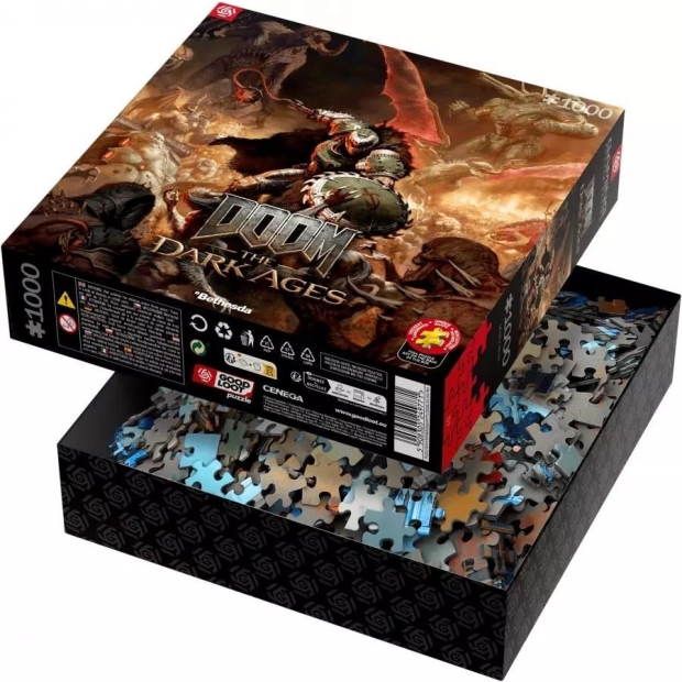 Good Loot Gaming Puzzle: Doom The Dark Ages Slayer's Rage 1000 elementów-10818959