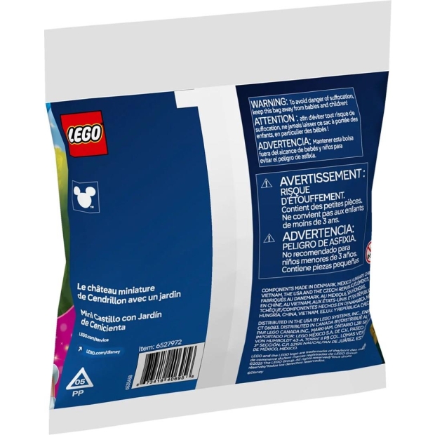 LEGO Disney 30695 Miniaturowy zamek Kopciuszka z ogrodem-10880898
