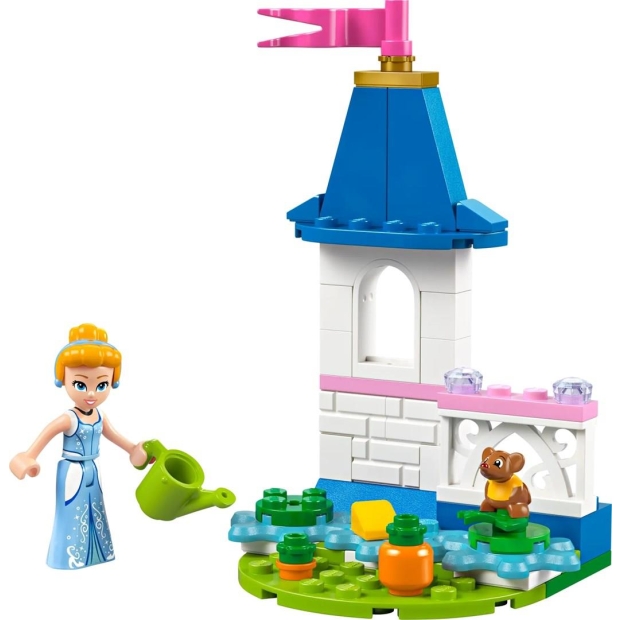 LEGO Disney 30695 Miniaturowy zamek Kopciuszka z ogrodem-10880899