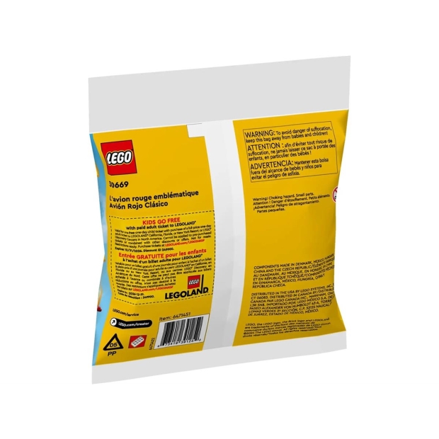 LEGO Creator 30669 Kultowy czerwony samolot-10880933