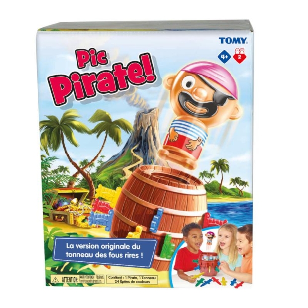 TOMY Gra Beczka z wyskakującym piratem-10933304