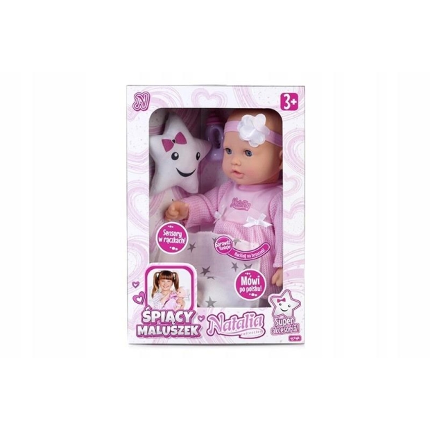 Lalka Natalia śpiący maluszek 38 cm-11061138