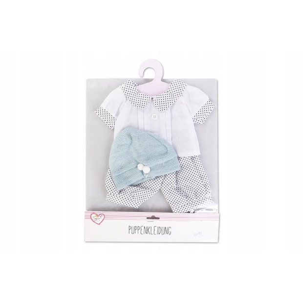 Ubranko dla lalki Natalia 40 cm biało-czarne-11061139