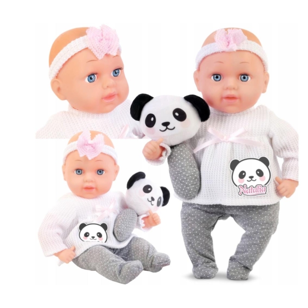 Lalka Natalia bobas z zabawką 33 cm-11061145