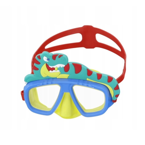 BESTWAY Maska Do Nurkowania Z Rurką Zwierzątka niebieska Dinozaur-11061208