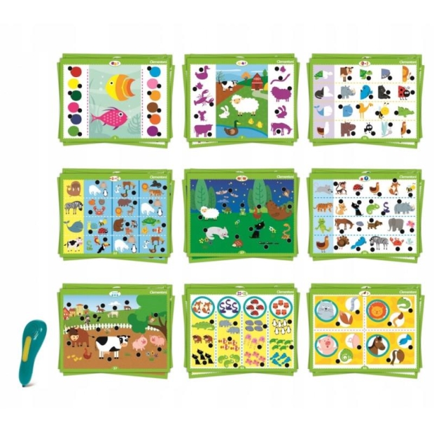 Clementoni Mówiące pióro 500 pytań zwierzęta-11061402