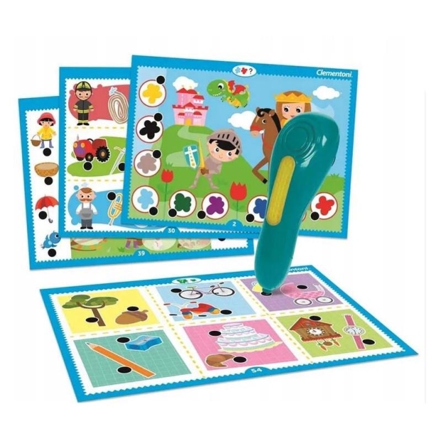 Clementoni Mówiące pióro 500 pytań zwierzęta-11061403