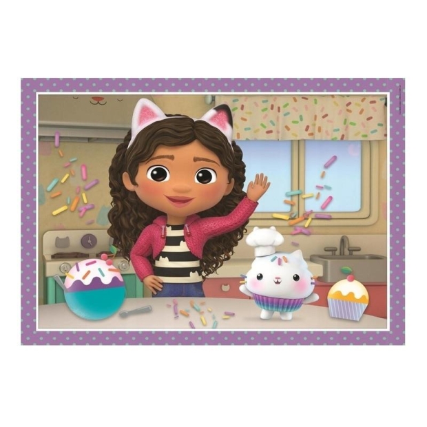 Clementoni Puzzle 4 w 1 Super Kolor Gabby's Dollhouse-11061490