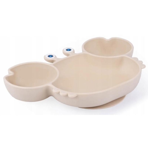 GiliGums Talerz krab beżowy-11061675