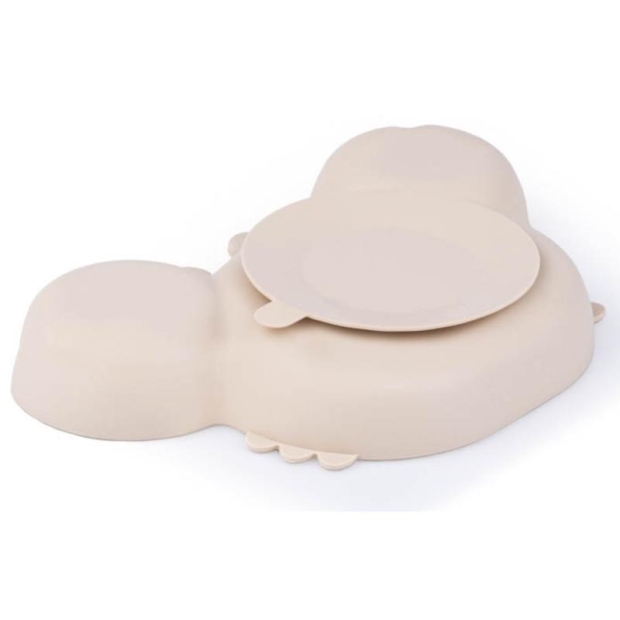 GiliGums Talerz krab beżowy-11061676