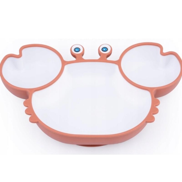 GiliGums Talerz krab premium ceglasto - biały-8955466