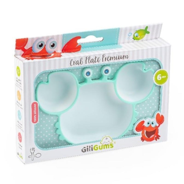 GiliGums Talerz krab premium miętowo - biały-11061686