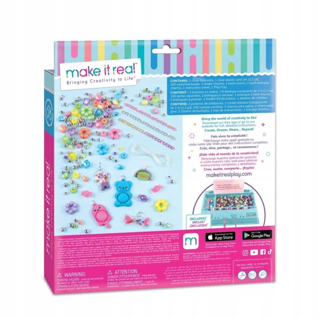 Make It Real Pop! Shake! Twist! DIY Bracelet Kit-11062876