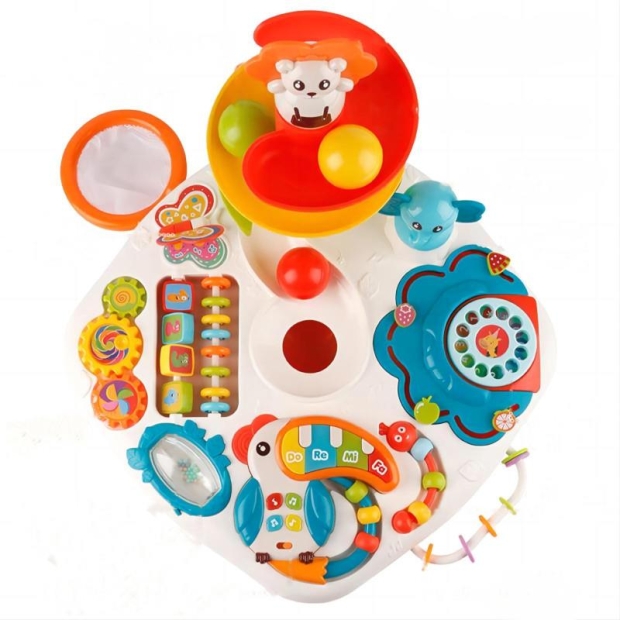 Stolik edukacyjny z wieżą zjeżdżalnią wys. 75 cm-11380581