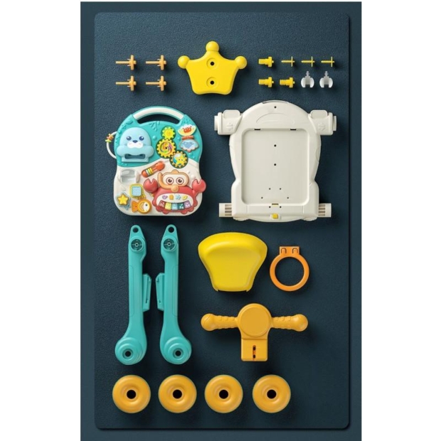 Pchacz chodzik hulajnoga stolik edukacyjny 4w1-11380600