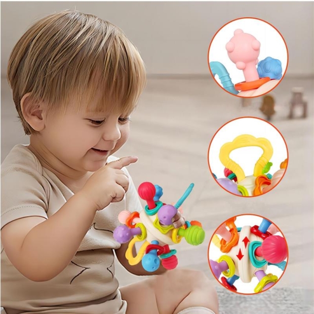 Piłka sensoryczna gryzaczek wiele faktur-11380606