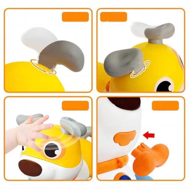 Piesek interaktywny z kością-11380618