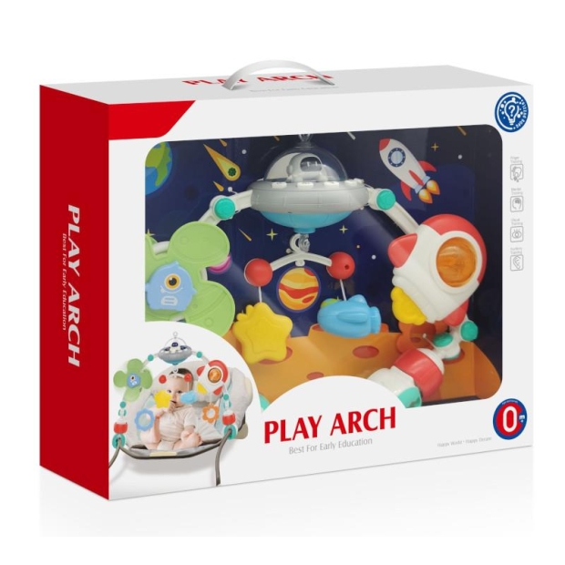 Zawieszka z zabawkami do łóżeczka nosidełka kosmos