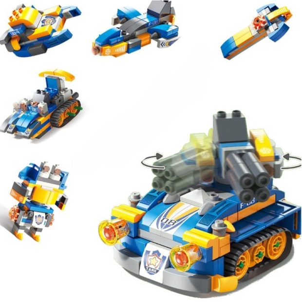 Klocki konstrukcyjne czołg wojskowy 174 elementy-11380736