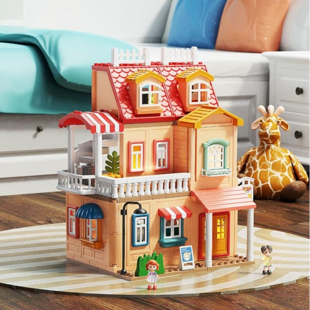 Klocki konstrukcyjne willa 246 elementów