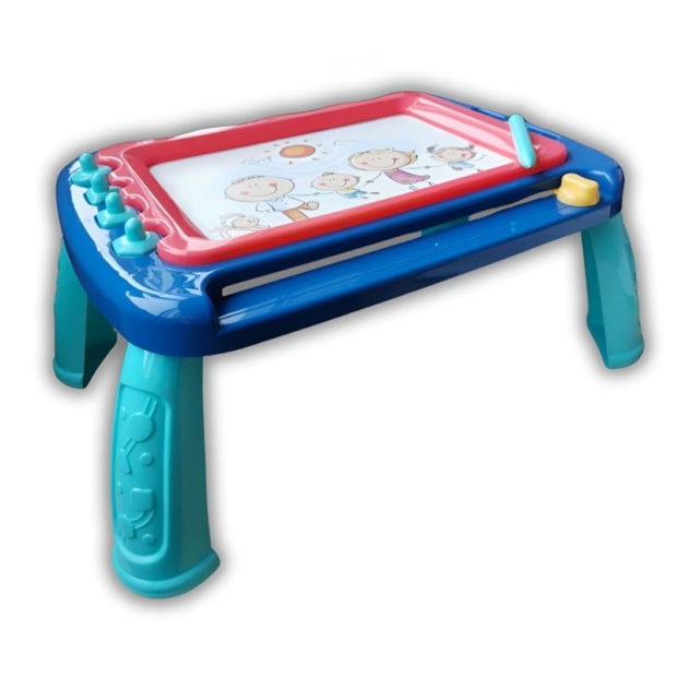 Stolik znikopis zielono-granatowy