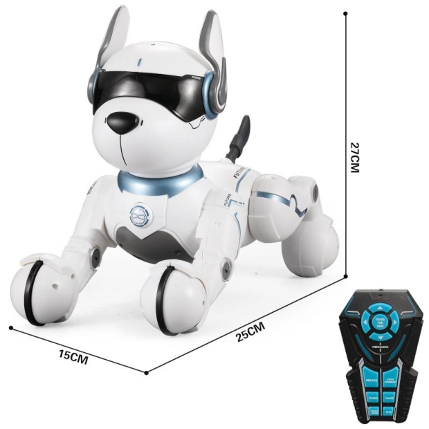 Piesek robot zdalnie sterowany programowalny z pilotem-11385439