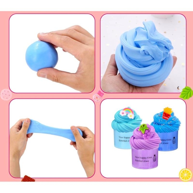 Masa plastyczna zestaw 24 kolory Slime kolorowe babeczki-11385449