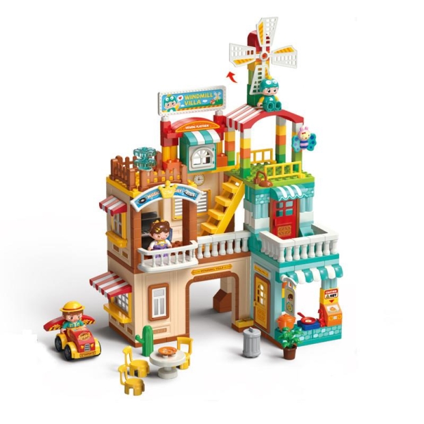Klocki konstrukcyjne willa Windmill 275 elementów-11385456