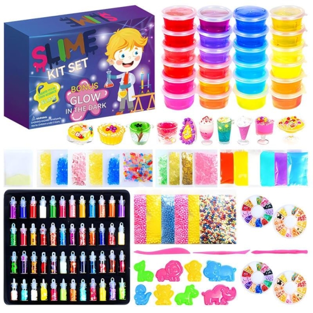 Masa plastyczna świecąca w ciemności zestaw 24 kolory