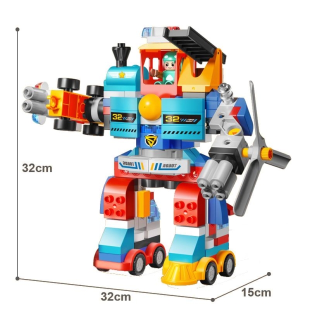 Klocki konstrukcyjne robot 172 elementy-11385463