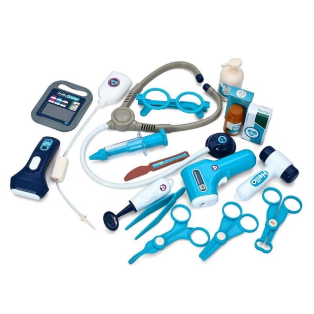 Zestaw małego lekarza wózek z akcesoriami 37 elementów-11385468