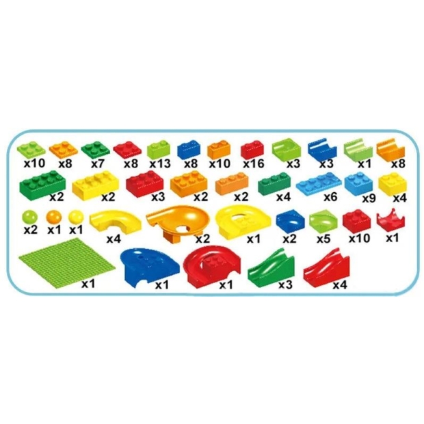 Duży Zestaw Klocków Konstrukcyjnych - 168 Elementów +3 lata-11393616