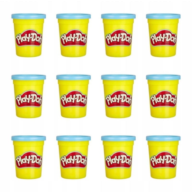 PLAY-DOH 12-pak tuby niebieskie 1620g
