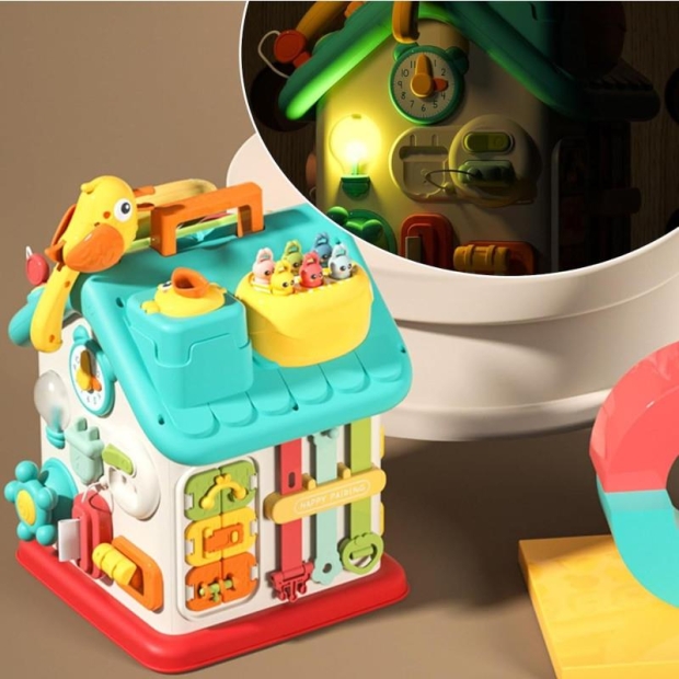 Domek sensoryczny dla niemowląt światło dźwięk-11393875