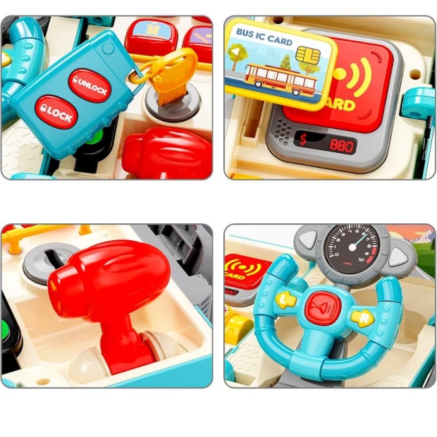 Autobus edukacyjny muzyczny niebieski dla dzieci-11397358