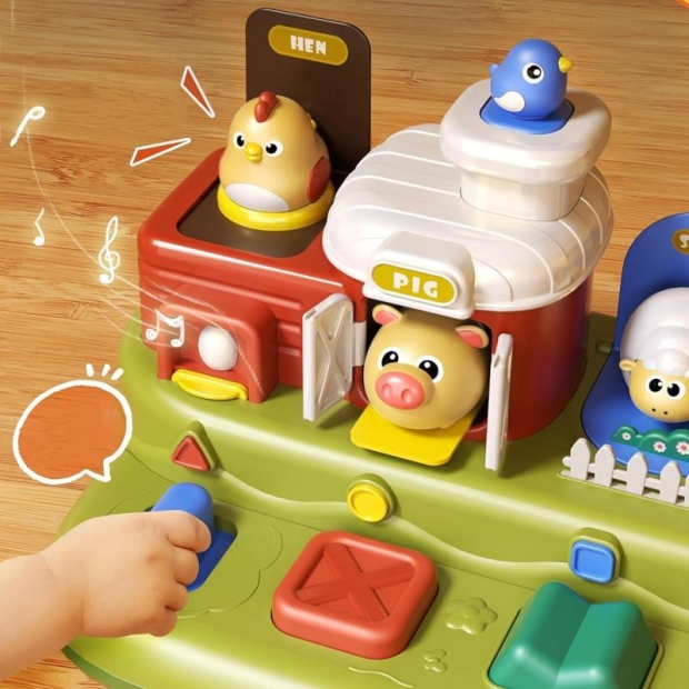 Zabawka ineraktywna wyskakujące zwierzątka farma-11397360