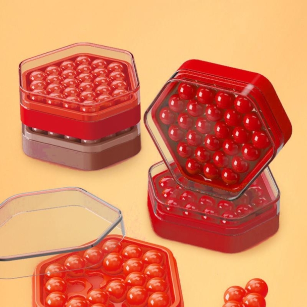 Gra logiczna puzzle mini smart IQ układanka czerwona-11402322