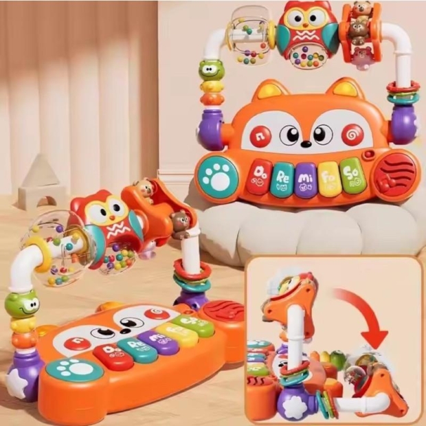 Pianinko dla dzieci wielofunkcyjne wesołe zwierzątka