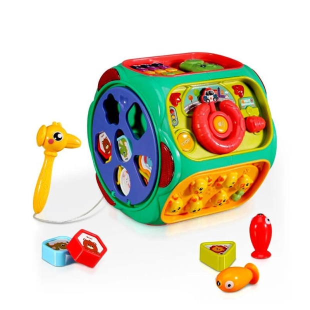 Zabawka sensoryczna sorter sześcian 8w1 dla dzieci