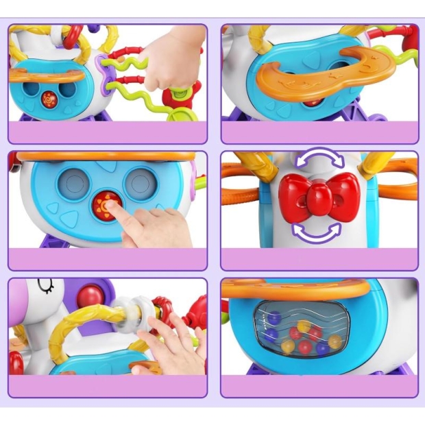 Konik sensoryczny na biegunach jedorożec edukacyjny dla dzieci-11402340