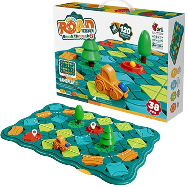 Gra logiczna labirynt drogowy IQ