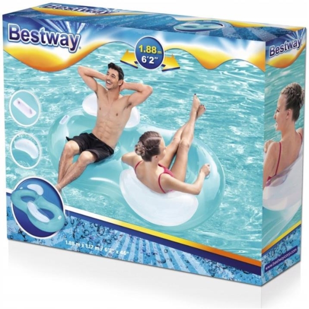 BESTWAY Dmuchany Fotel Wodny Podwójny 43009